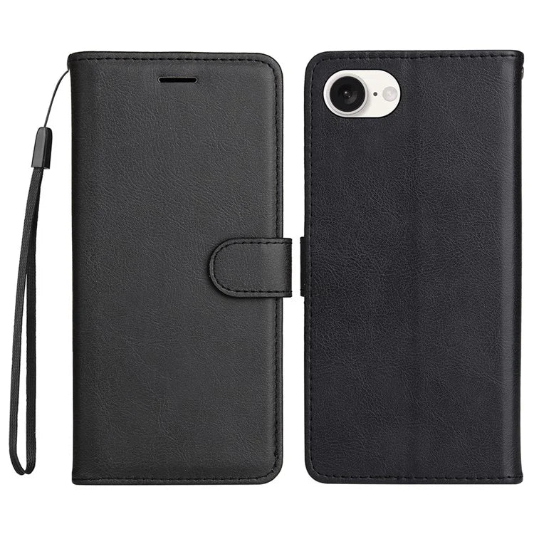 KT Leather Series-2 for iPhone SE (2024) Case Solid Color Wallet Leather Phone Cover