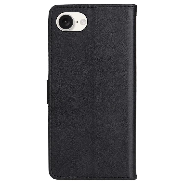 KT Leather Series-2 for iPhone SE (2024) Case Solid Color Wallet Leather Phone Cover