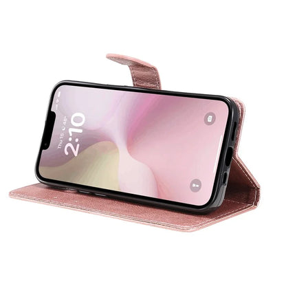 KT Leather Series-2 for iPhone SE (2024) Case Solid Color Wallet Leather Phone Cover