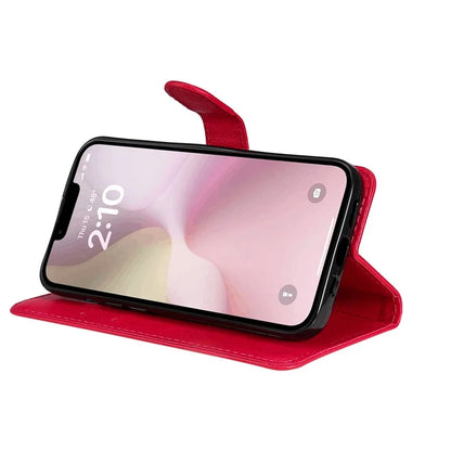KT Leather Series-2 for iPhone SE (2024) Case Solid Color Wallet Leather Phone Cover
