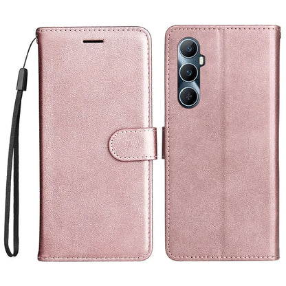 KT Leather Series-2 for Realme C65 4G Case Folio Shockproof Solid Color Phone Cover