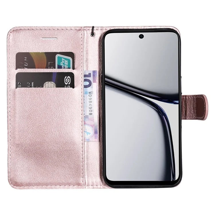 KT Leather Series-2 for Realme C65 4G Case Folio Shockproof Solid Color Phone Cover