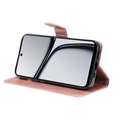 KT Leather Series-2 for Realme C65 4G Case Folio Shockproof Solid Color Phone Cover
