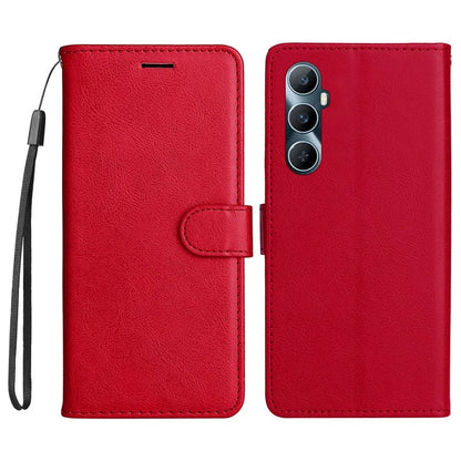 KT Leather Series-2 for Realme C65 4G Case Folio Shockproof Solid Color Phone Cover