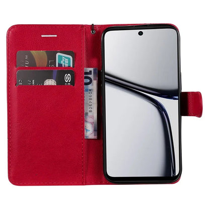 KT Leather Series-2 for Realme C65 4G Case Folio Shockproof Solid Color Phone Cover