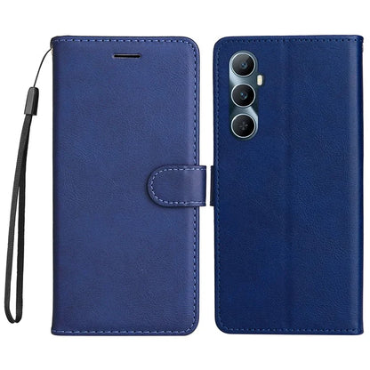 KT Leather Series-2 for Realme C65 4G Case Folio Shockproof Solid Color Phone Cover