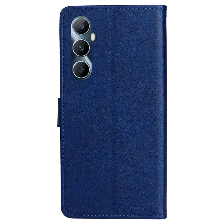 KT Leather Series-2 for Realme C65 4G Case Folio Shockproof Solid Color Phone Cover