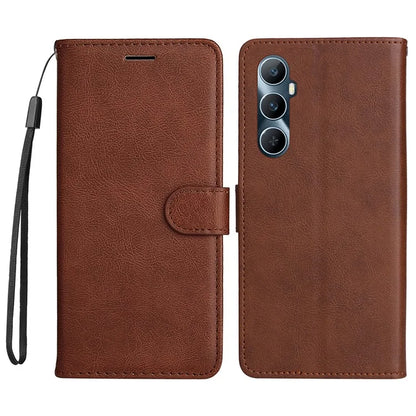 KT Leather Series-2 for Realme C65 4G Case Folio Shockproof Solid Color Phone Cover