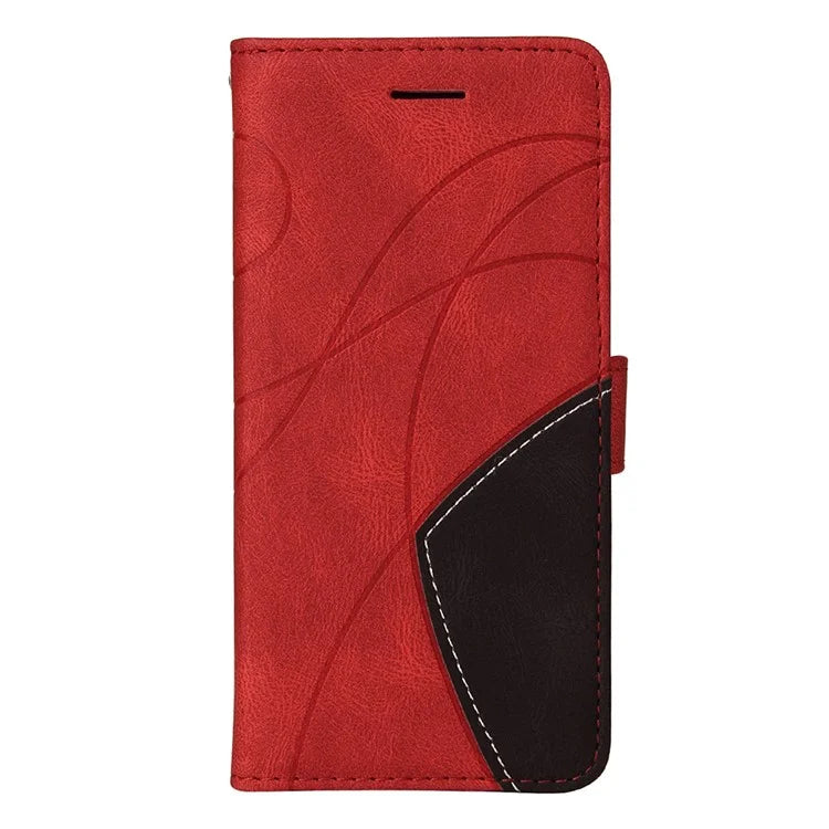 KT Leather Series-1 For vivo V29e (Global) 5G / Y200 (India) 5G Case Dual Color Splicing Phone Leather Cover