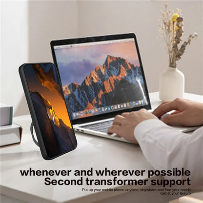 For Xiaomi Poco M4 Pro 4G Kickstand Case TPU+PC Phone Cover with Slide Lens Shield