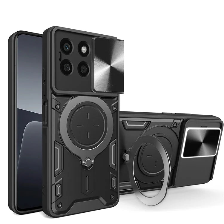 For Honor X8b 4G Case TPU+PC Ring Kickstand Phone Cover Support Magnetic Car Mount