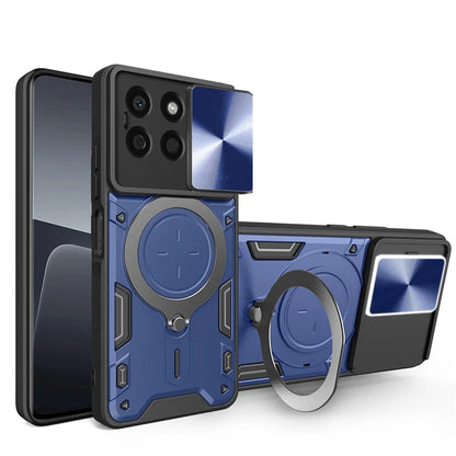 For Honor X8b 4G Case TPU+PC Ring Kickstand Phone Cover Support Magnetic Car Mount