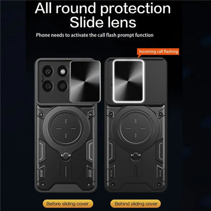 For Honor X8b 4G Case TPU+PC Ring Kickstand Phone Cover Support Magnetic Car Mount