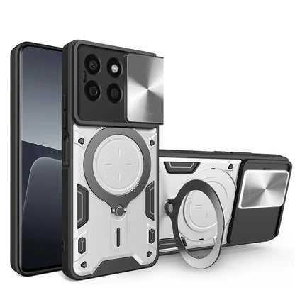 For Honor X8b 4G Case TPU+PC Ring Kickstand Phone Cover Support Magnetic Car Mount