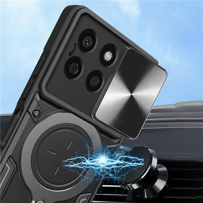 For Honor X8b 4G Case TPU+PC Ring Kickstand Phone Cover Support Magnetic Car Mount