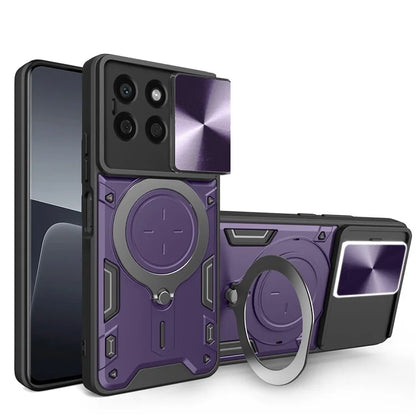 For Honor X8b 4G Case TPU+PC Ring Kickstand Phone Cover Support Magnetic Car Mount