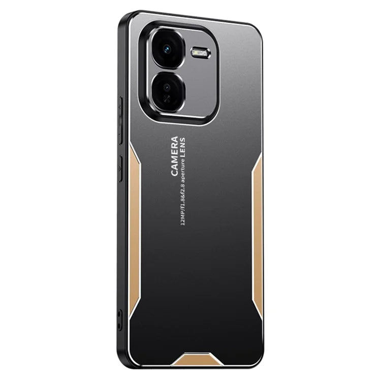 For vivo iQOO Z9x 5G Case Aluminum Alloy+PC+TPU Anti-Drop Slim Phone Cover