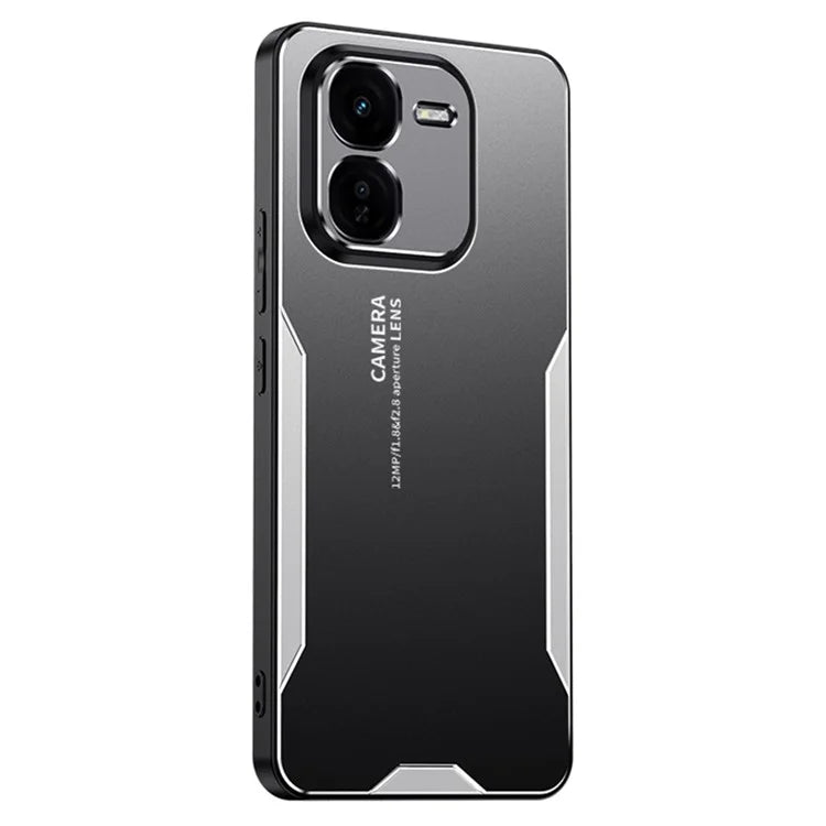 For vivo iQOO Z9x 5G Case Aluminum Alloy+PC+TPU Anti-Drop Slim Phone Cover