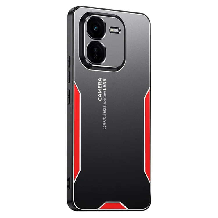 For vivo iQOO Z9x 5G Case Aluminum Alloy+PC+TPU Anti-Drop Slim Phone Cover