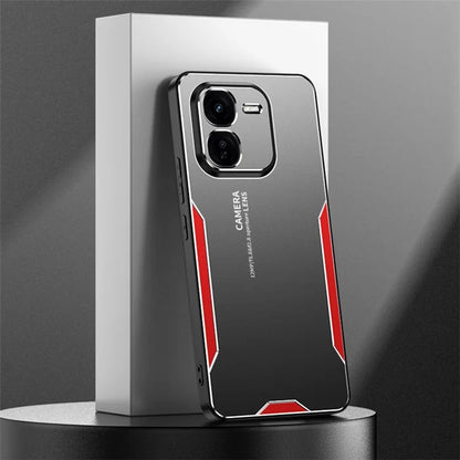 For vivo iQOO Z9x 5G Case Aluminum Alloy+PC+TPU Anti-Drop Slim Phone Cover