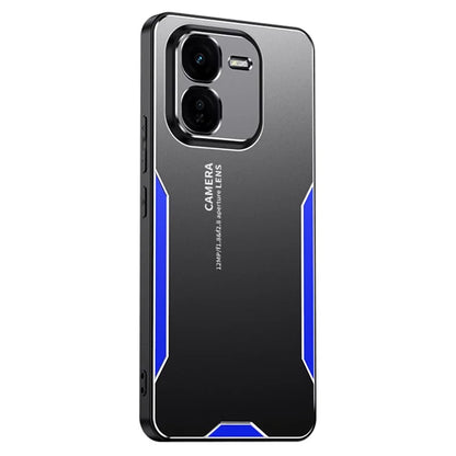 For vivo iQOO Z9x 5G Case Aluminum Alloy+PC+TPU Anti-Drop Slim Phone Cover