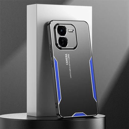 For vivo iQOO Z9x 5G Case Aluminum Alloy+PC+TPU Anti-Drop Slim Phone Cover