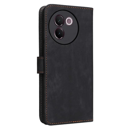 For vivo V30e 5G Case RFID Blocking Leather Wallet Phone Cover with Strap
