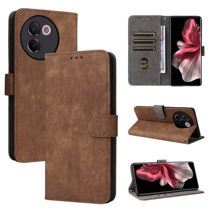For vivo V30e 5G Case RFID Blocking Leather Wallet Phone Cover with Strap