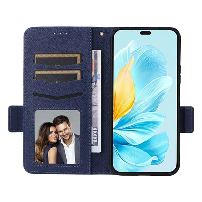 For Honor 200 Lite Case with Hand Strap PU Leather Wallet Phone Cover