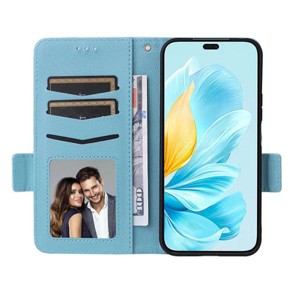 For Honor 200 Lite Case with Hand Strap PU Leather Wallet Phone Cover