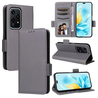 For Honor 200 Lite Case with Hand Strap PU Leather Wallet Phone Cover