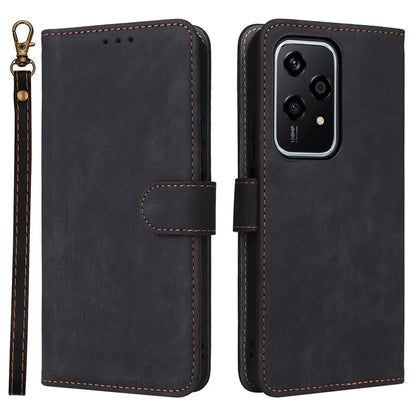 For Honor 200 Lite Case RFID Blocking Leather Wallet Phone Cover with Strap