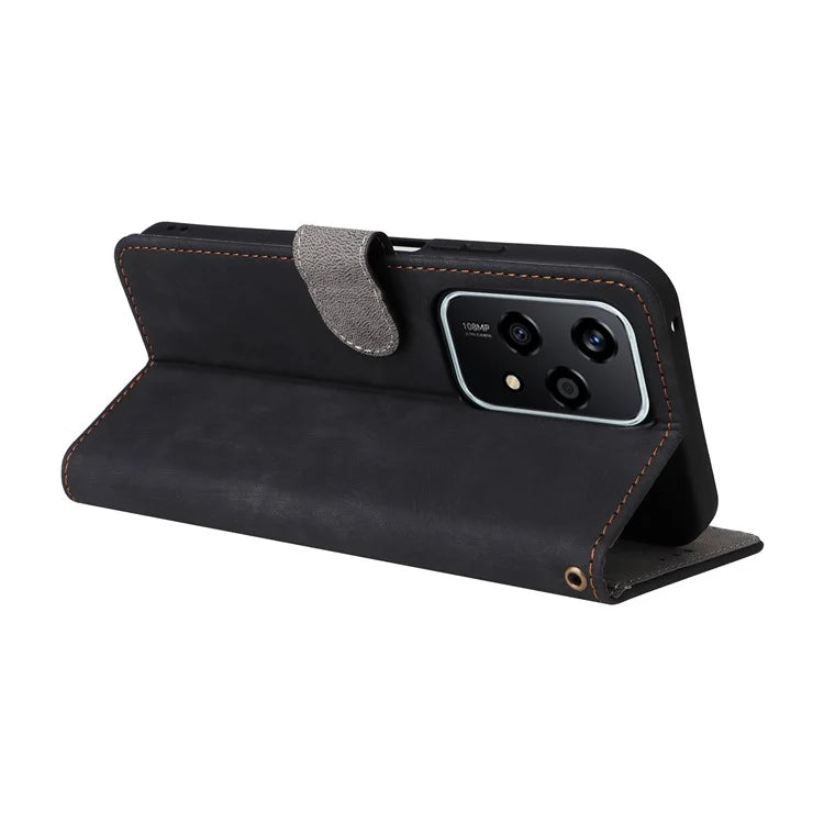 For Honor 200 Lite Case RFID Blocking Leather Wallet Phone Cover with Strap
