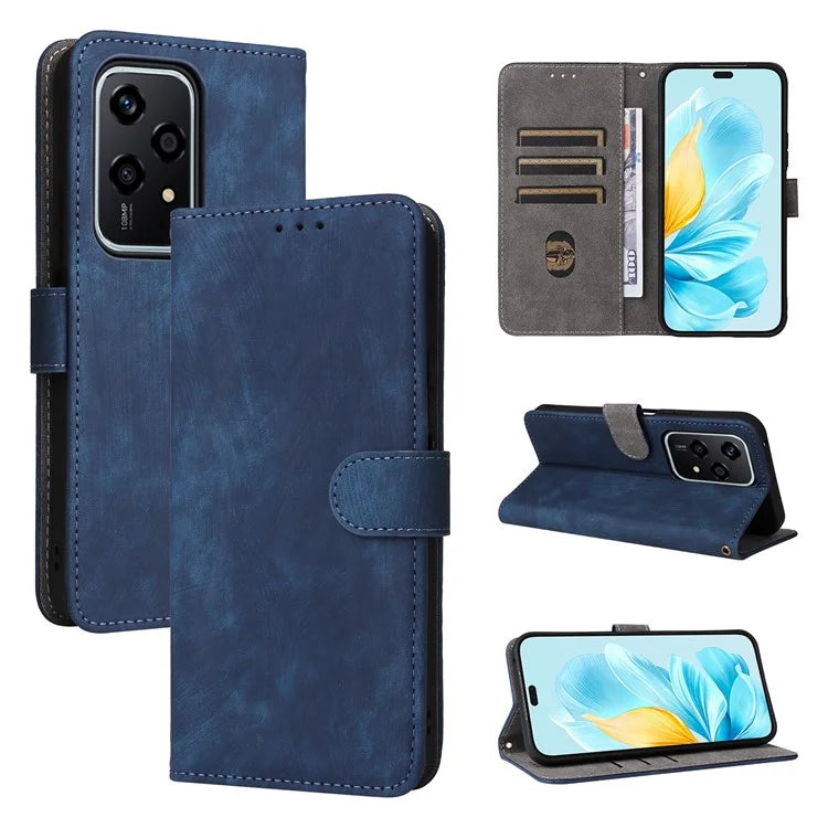 For Honor 200 Lite Case RFID Blocking Leather Wallet Phone Cover with Strap