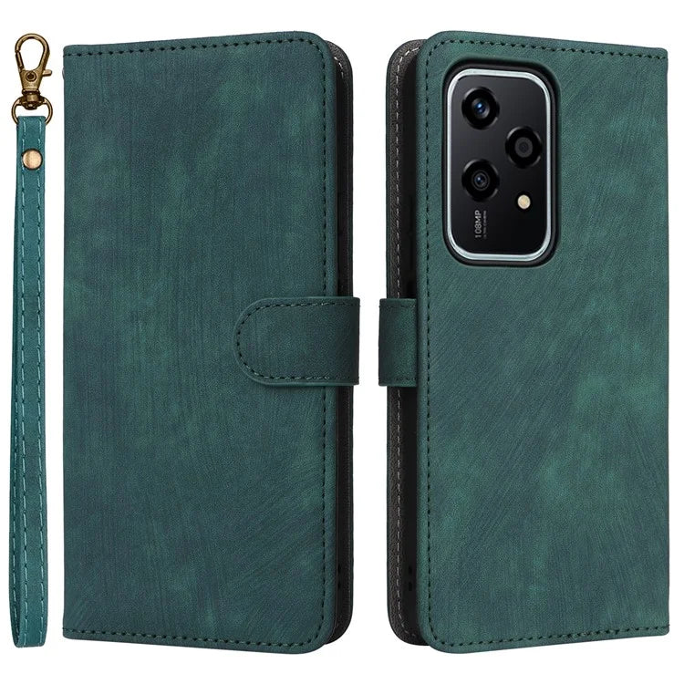 For Honor 200 Lite Case RFID Blocking Leather Wallet Phone Cover with Strap
