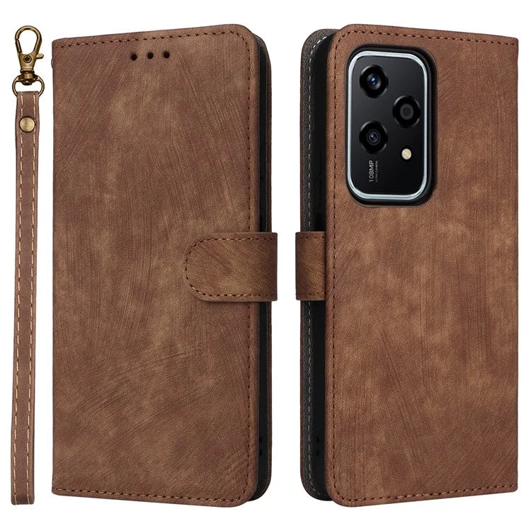 For Honor 200 Lite Case RFID Blocking Leather Wallet Phone Cover with Strap