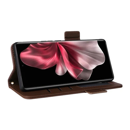 For vivo V30e 5G Wallet Case Litchi Texture Stand Leather Phone Cover