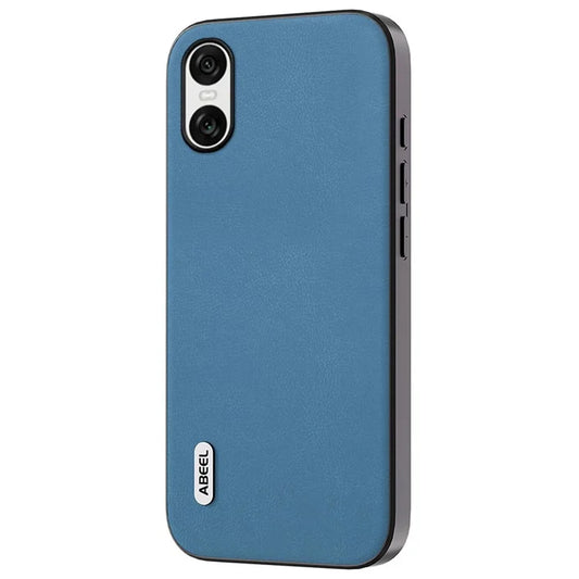 ABEEL For Sony Xperia 10 VI Anti-Fall Phone Case Textured Leather Coated PC+TPU Cover