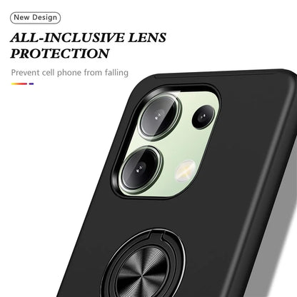 For Xiaomi Redmi Note 13 4G Case Anti-Drop PC+TPU Protective Cover with Rotary Kickstand