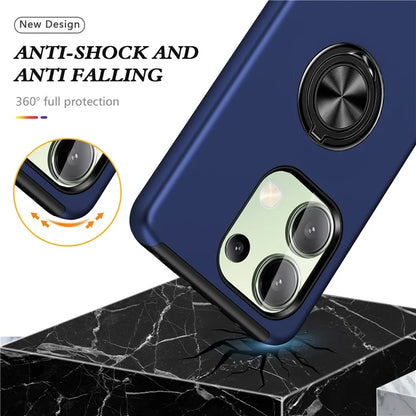 For Xiaomi Redmi Note 13 4G Case Anti-Drop PC+TPU Protective Cover with Rotary Kickstand