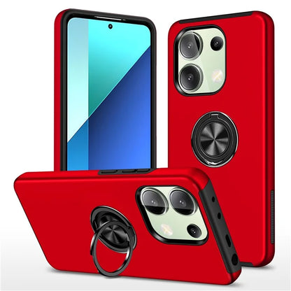 For Xiaomi Redmi Note 13 4G Case Anti-Drop PC+TPU Protective Cover with Rotary Kickstand