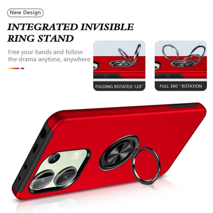For Xiaomi Redmi Note 13 4G Case Anti-Drop PC+TPU Protective Cover with Rotary Kickstand