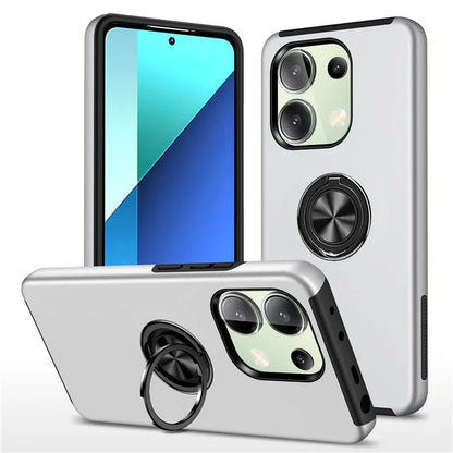 For Xiaomi Redmi Note 13 4G Case Anti-Drop PC+TPU Protective Cover with Rotary Kickstand