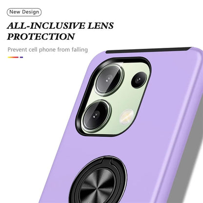 For Xiaomi Redmi Note 13 4G Case Anti-Drop PC+TPU Protective Cover with Rotary Kickstand