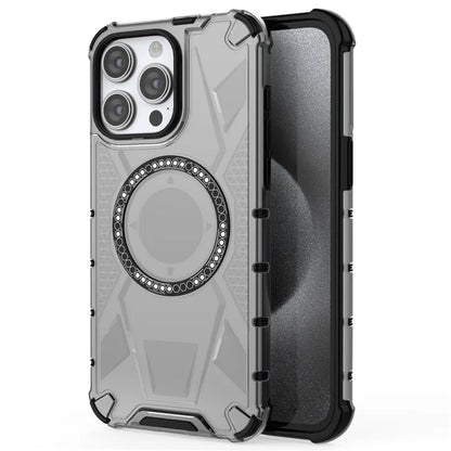 For iPhone 14 Pro Case Compatible with MagSafe TPU Frame PC Back Cover