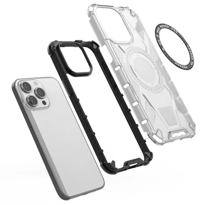 For iPhone 14 Pro Case Compatible with MagSafe TPU Frame PC Back Cover