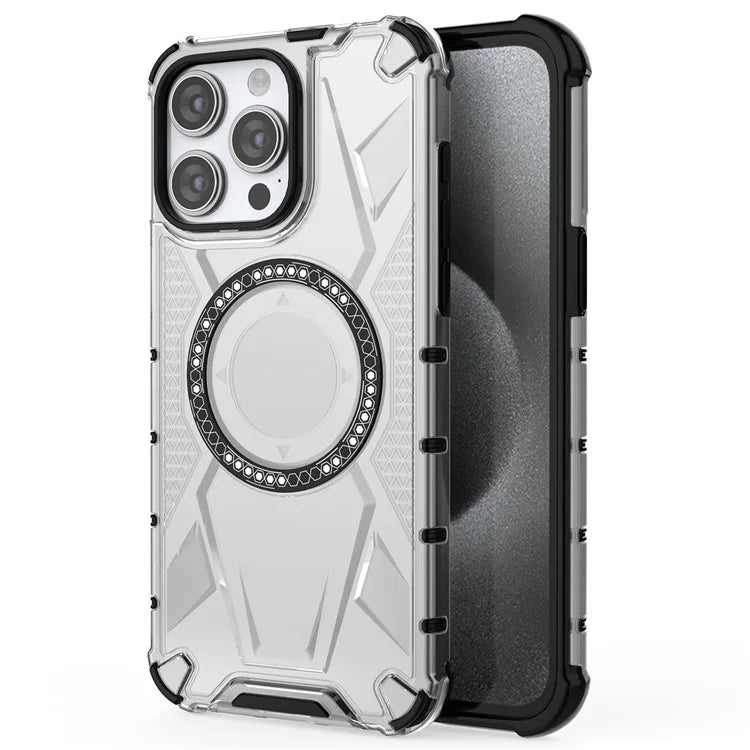 For iPhone 14 Pro Max Case TPU+PC Back Phone Cover Compatible with MagSafe