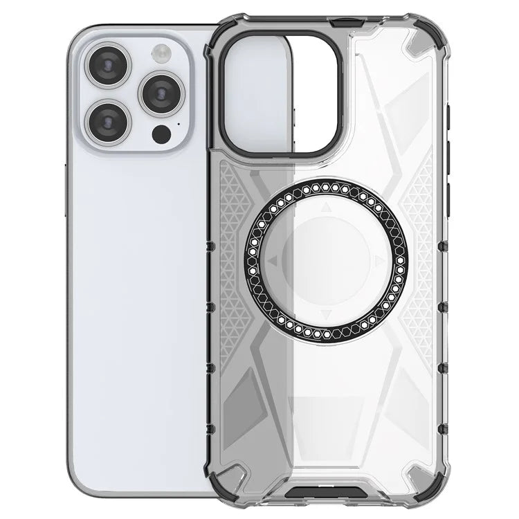 For iPhone 14 Pro Max Case TPU+PC Back Phone Cover Compatible with MagSafe