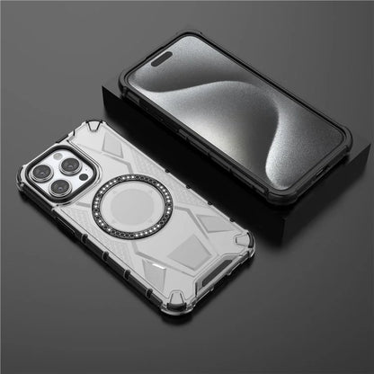 For iPhone 14 Pro Max Case TPU+PC Back Phone Cover Compatible with MagSafe