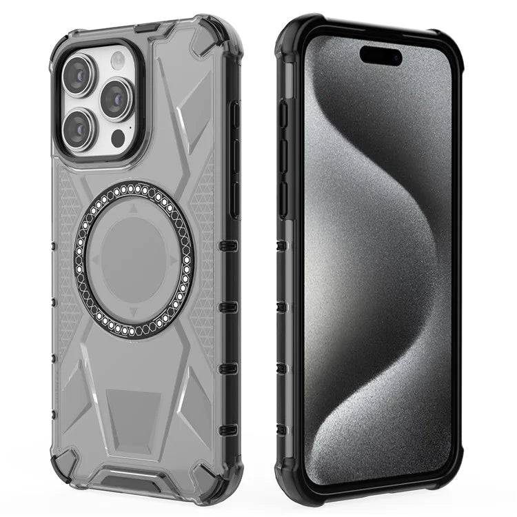 For iPhone 14 Pro Max Case TPU+PC Back Phone Cover Compatible with MagSafe